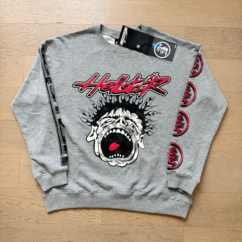Hellstar Sweatshirts Retro Style High Street Trend