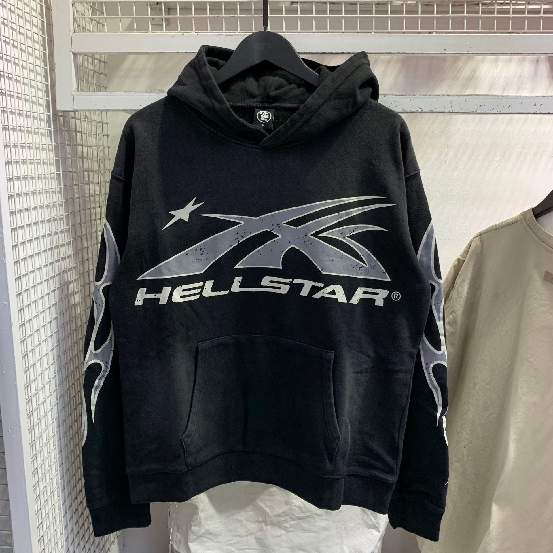 Hellstar Hoodie & Pants Wash Water Make Old Sweater