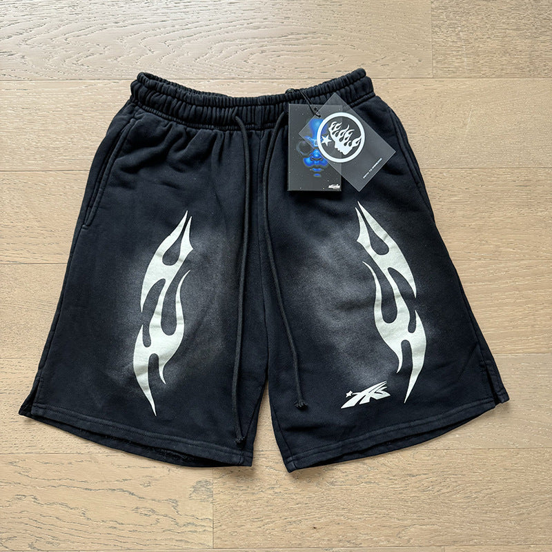 Hellstar Shorts Wash and Do Old Casual Shorts Summer