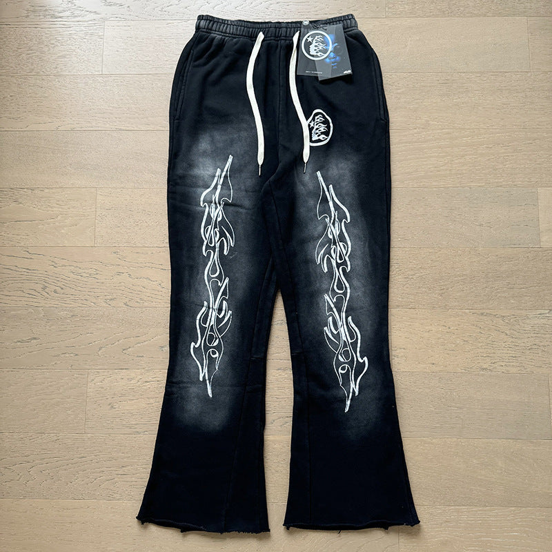 Hellstar Hoodie & Pants autumn wash make old hoodies sweater