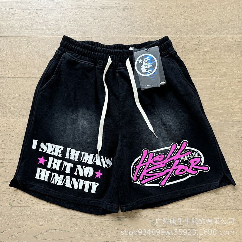 Hellstar Shorts Wash and Do Old Casual Shorts Summer