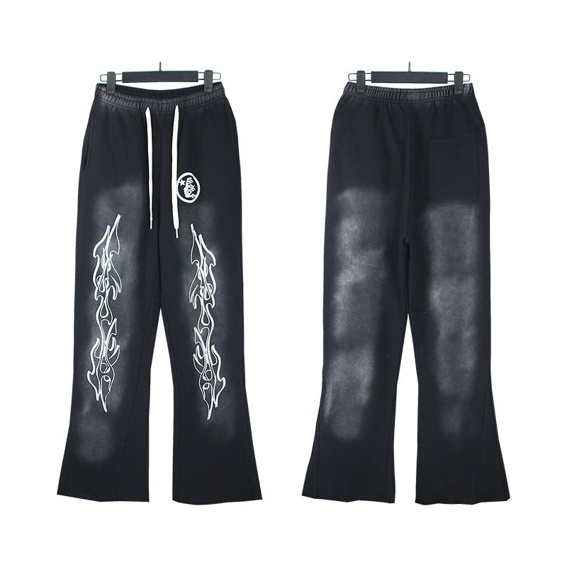 Hellstar Hoodie & Pants Wash Water Make Old Hoodies Sweater Trousers