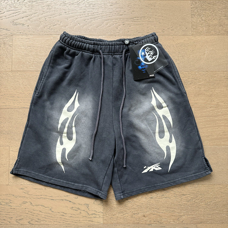 Hellstar Shorts Wash and Do Old Casual Shorts Summer