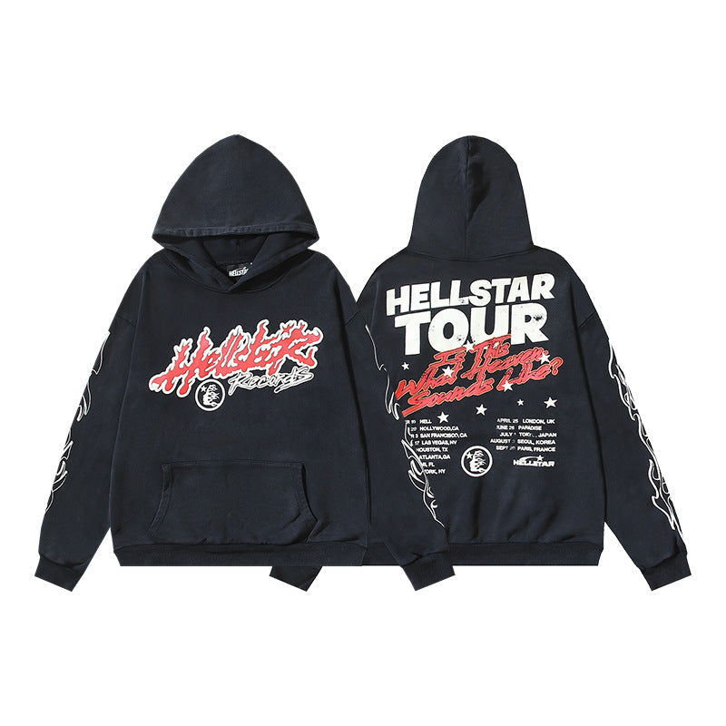 Hellstar Hoodie & Pants Wash Water Make Old Hoodies Sweater Trousers