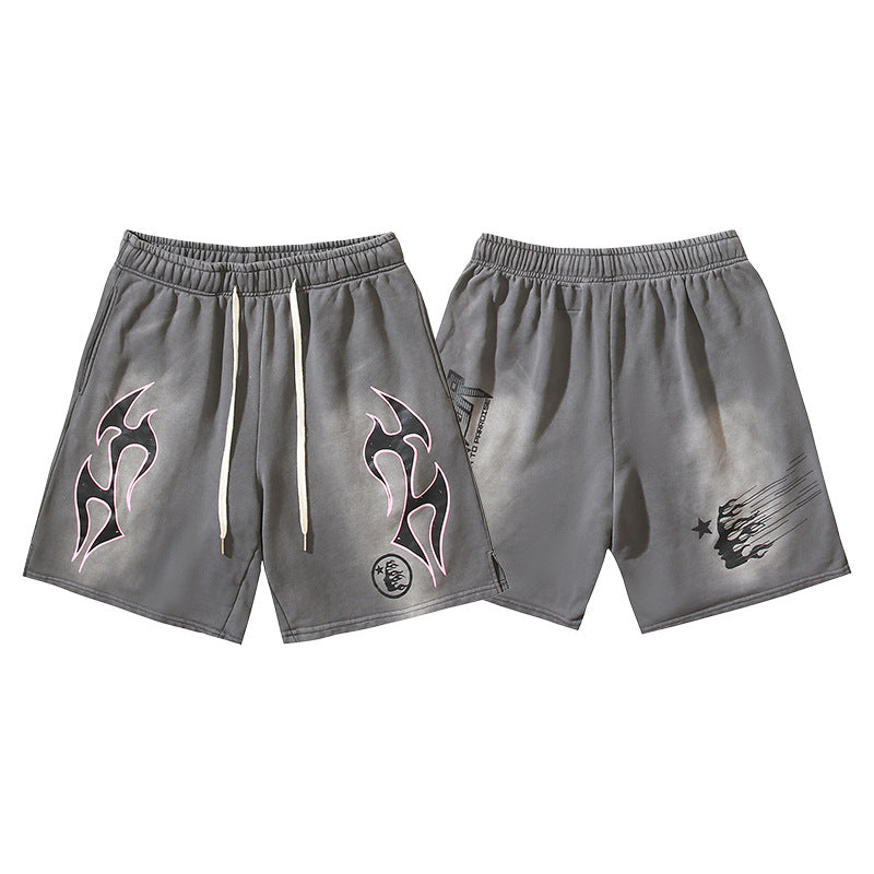 Hellstar Shorts Wash and Do Old Casual Shorts Summer