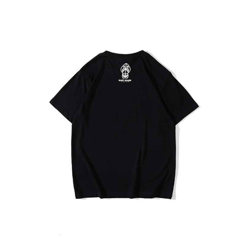 Bathing Ape T-Shirt Spring/Summer Blue Shark Short Sleeve T-shirt Half Sleeve