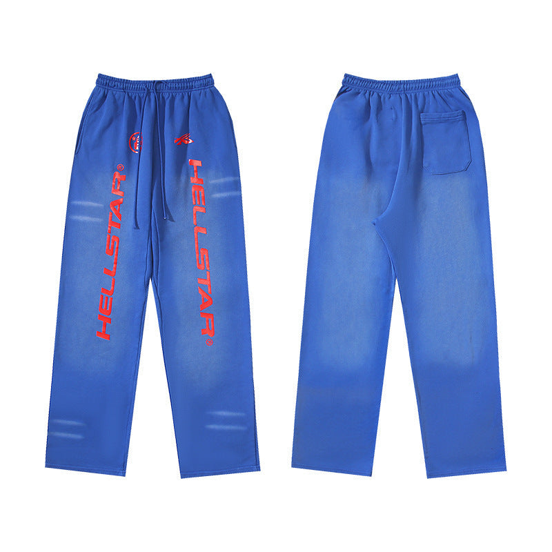 Hellstar Hoodie & Pants Wash Water Make Old Hoodies Sweater Trousers