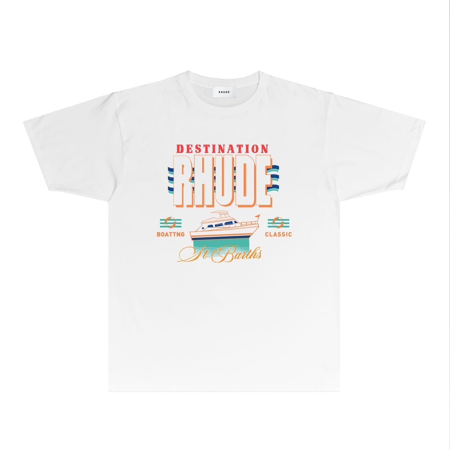 Rhude T-shirts Printed Trendy Pure Cotton