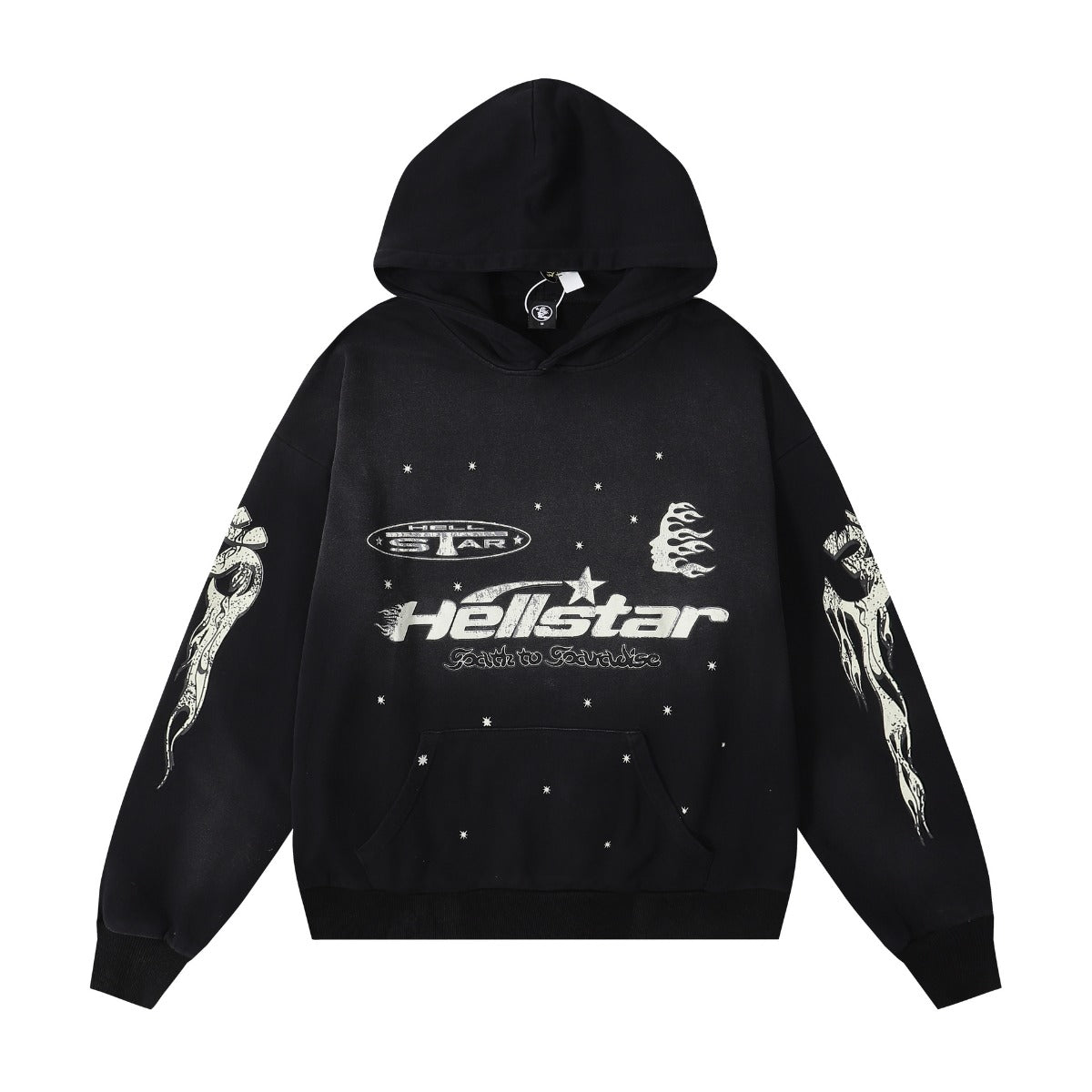 Hellstar Hoodie Casual Sweatshirt Sweatpants Suit Distressed